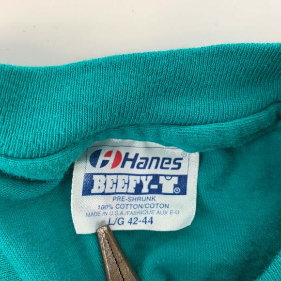 Vintage 90s USMC Marine Corps MC3 T Shirt Military Picnic USA Made Green L Large - Picture 6 of 7